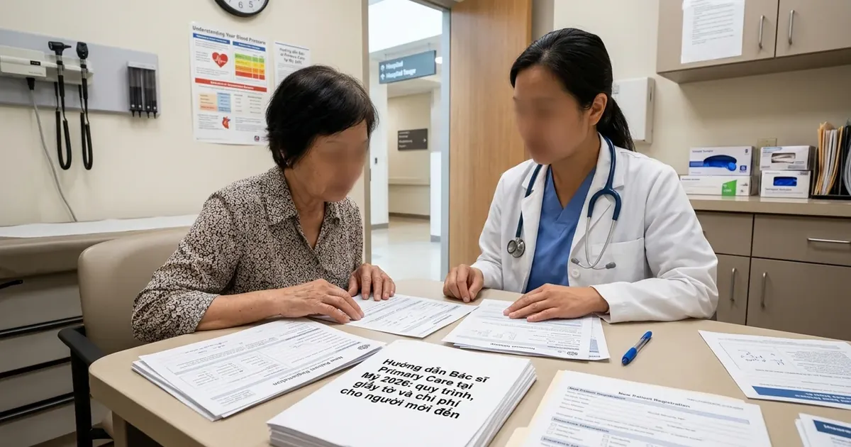Hướng dẫn Bác sĩ Primary Care tại Mỹ 2026: quy trình, giấy tờ và chi phí