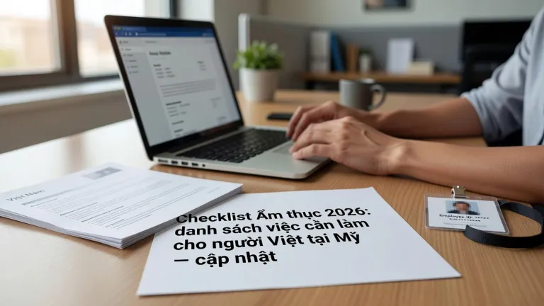 Checklist Ẩm thực 2026: danh sách việc cần làm cho người Việt tại Mỹ