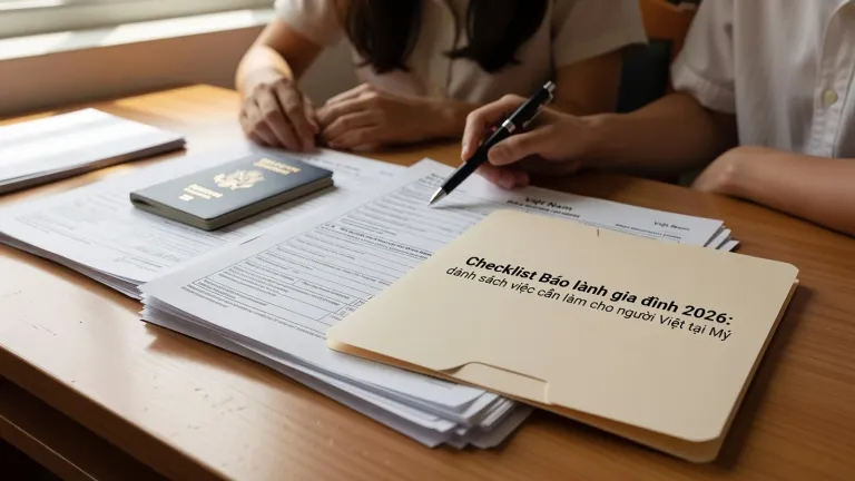 Checklist Bảo lãnh gia đình 2026: danh sách việc cần làm cho người Việt tại Mỹ