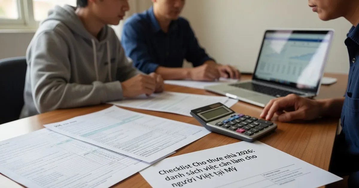 Checklist thuê nhà tại Mỹ 2026: các việc cần làm cho người Việt