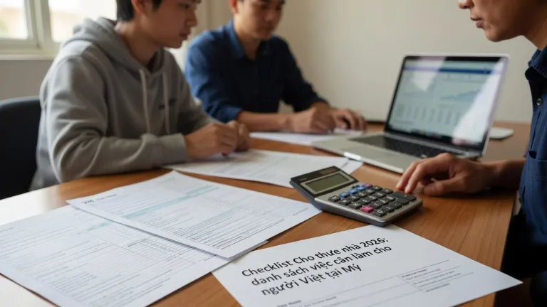 Checklist thuê nhà tại Mỹ 2026: các việc cần làm cho người Việt