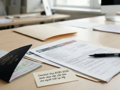 Checklist Visa du lịch B1/B2 2026: danh sách việc cần làm cho người Việt tại Mỹ