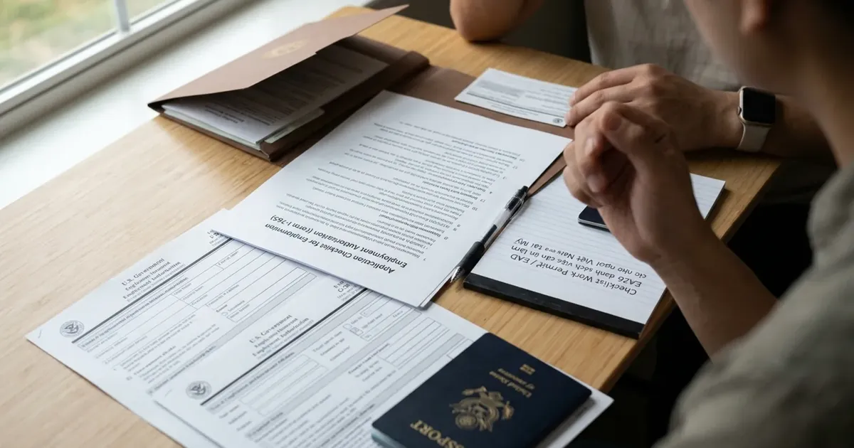Checklist Work Permit / EAD 2026: danh sách việc cần làm cho người Việt tại Mỹ