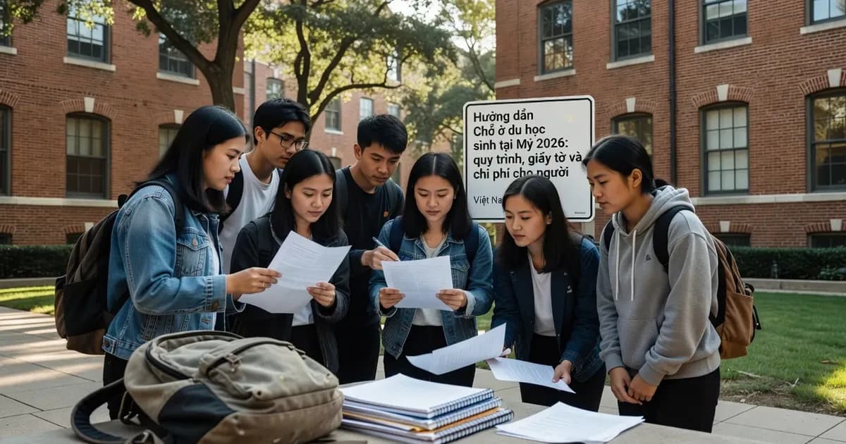 Chỗ ở du học sinh tại Mỹ 2026: hướng dẫn từng bước cho người Việt