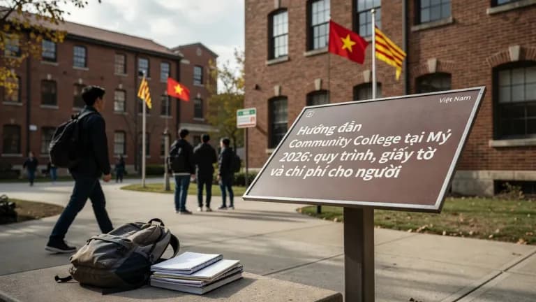 Hướng dẫn Community College tại Mỹ 2026: quy trình, giấy tờ và chi phí cho người Việt