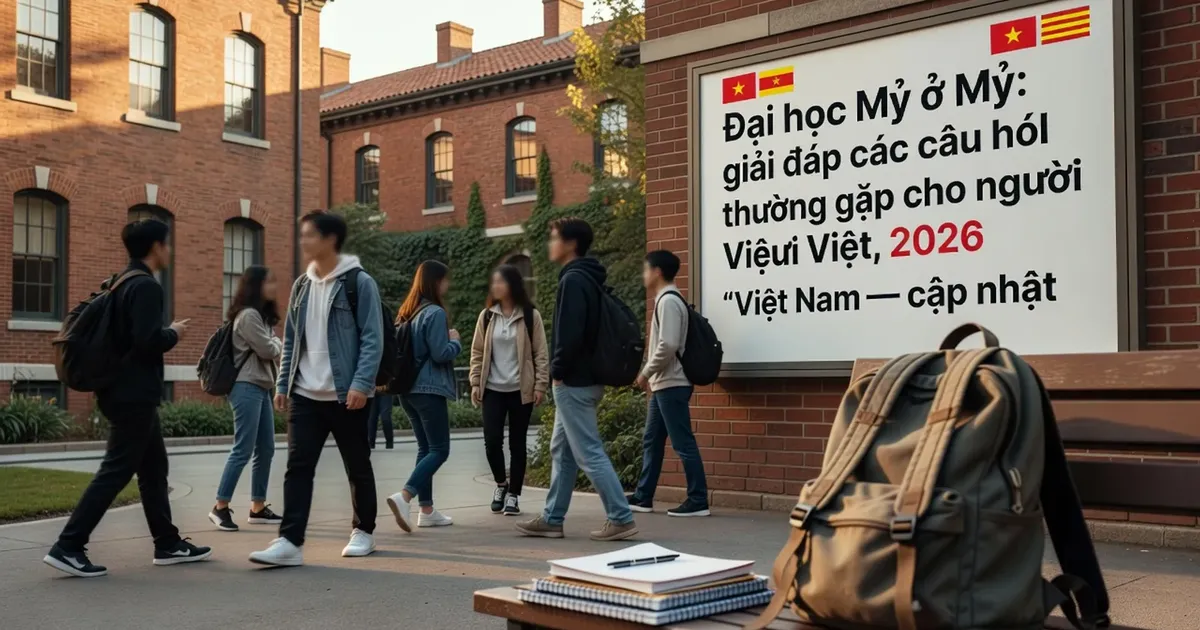 Đại học Mỹ: giải đáp các câu hỏi thường gặp cho người Việt, 2026