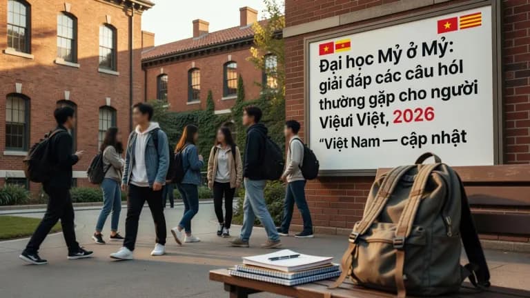 Đại học Mỹ: giải đáp các câu hỏi thường gặp cho người Việt, 2026
