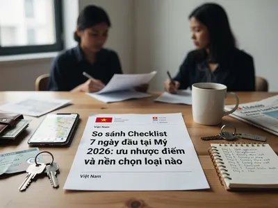 So sánh Checklist 7 ngày đầu tại Mỹ 2026: ưu nhược điểm và nên chọn loại nào