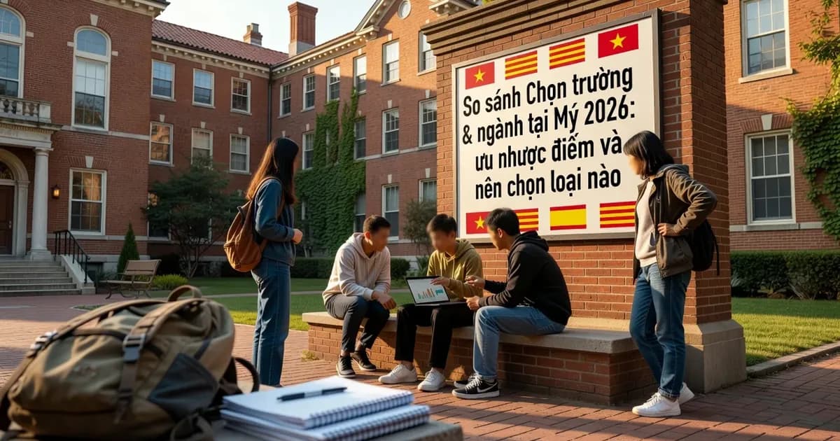 So sánh Chọn trường & ngành tại Mỹ 2026: ưu nhược điểm và nên chọn loại nào