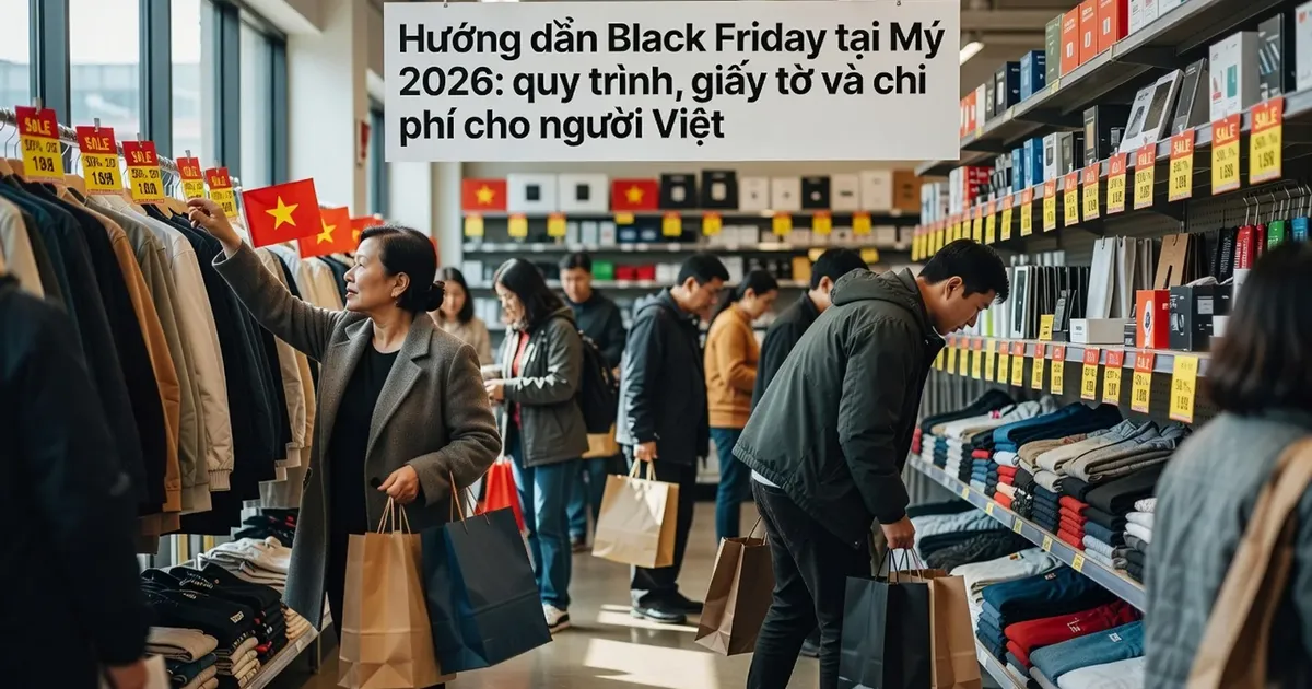 Hướng dẫn Black Friday tại Mỹ 2026: quy trình, giấy tờ và chi phí cho người Việt