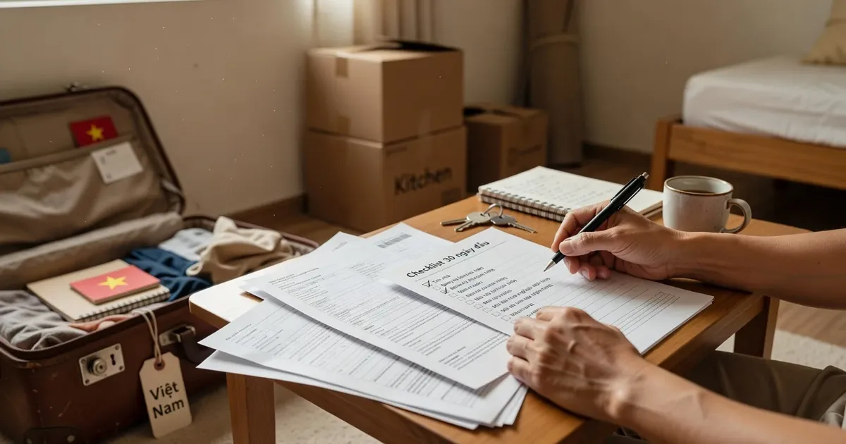 Checklist 30 ngày đầu ở Mỹ 2026: hướng dẫn từng bước