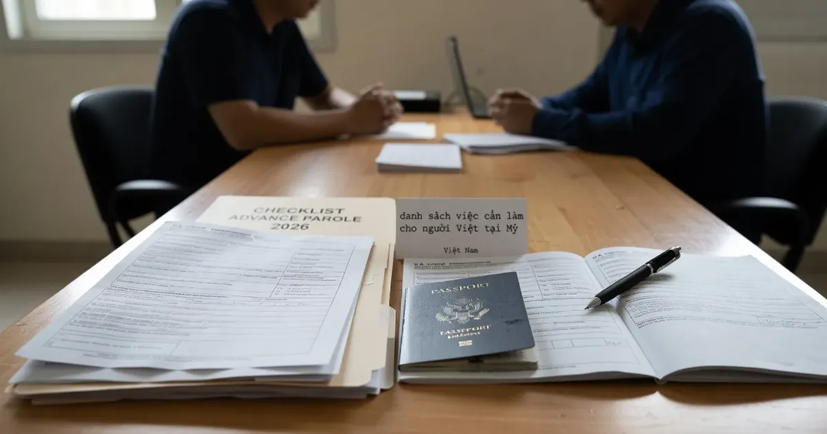 Checklist Advance Parole 2026: danh sách việc cần làm cho người Việt tại Mỹ