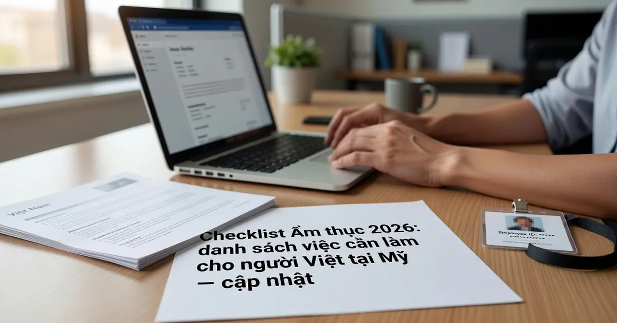 Checklist Ẩm thực 2026: danh sách việc cần làm cho người Việt tại Mỹ