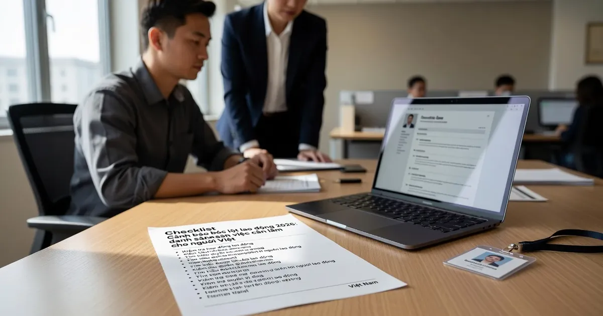 Checklist cảnh báo bóc lột lao động 2026: danh sách việc cần làm cho người Việt