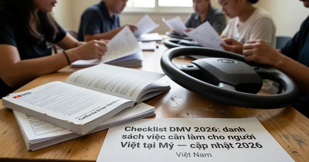 Checklist DMV 2026: việc cần làm cho người Việt tại Mỹ
