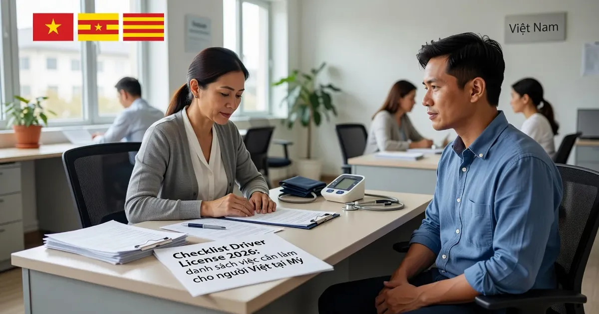 Checklist Driver License 2026: danh sách việc cần làm cho người Việt tại Mỹ