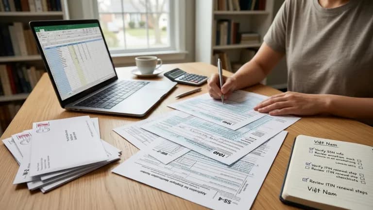 Checklist SSN & ITIN 2026: danh sách việc cần làm cho người Việt tại Mỹ