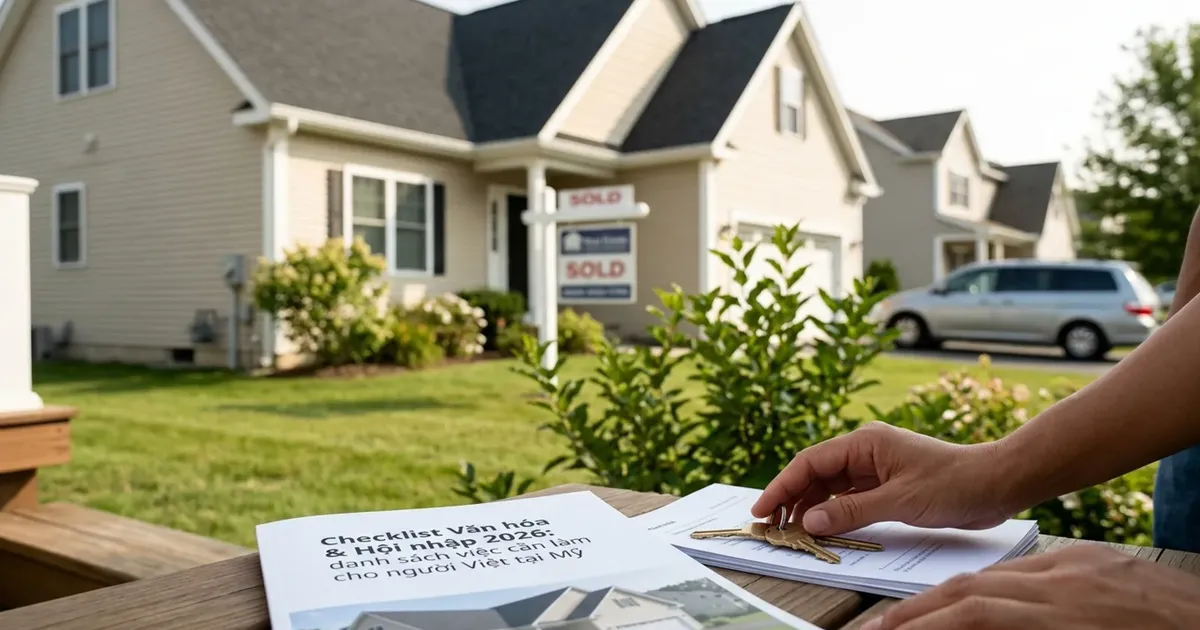 Checklist Văn hóa & Hội nhập 2026: việc cần làm cho người Việt mới sang Mỹ