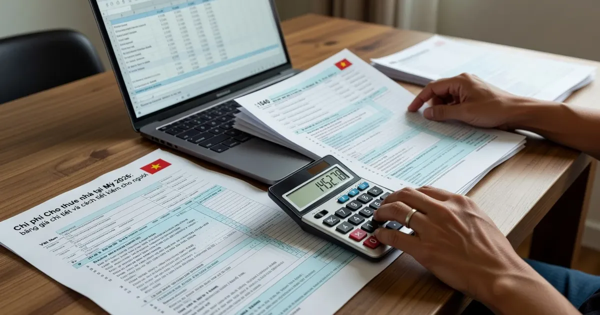Chi phí thuê nhà ở Mỹ 2026: bảng giá tham khảo và cách tiết kiệm