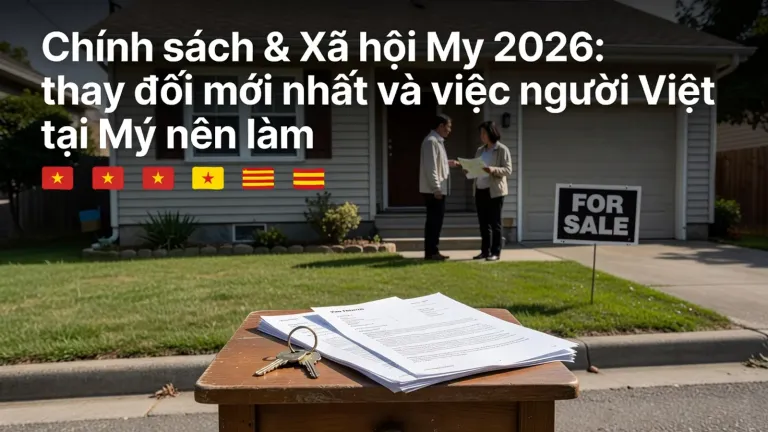 Chính sách & Xã hội Mỹ 2026: thay đổi mới nhất và việc người Việt tại Mỹ nên làm ngay