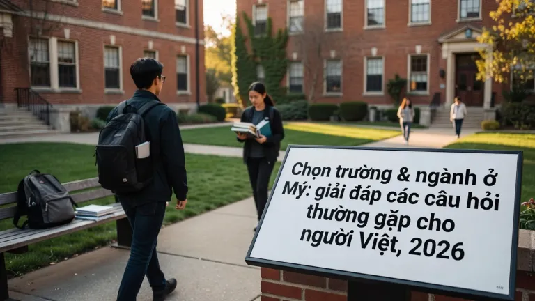 Chọn trường & ngành ở Mỹ: giải đáp các câu hỏi thường gặp cho người Việt, 2026