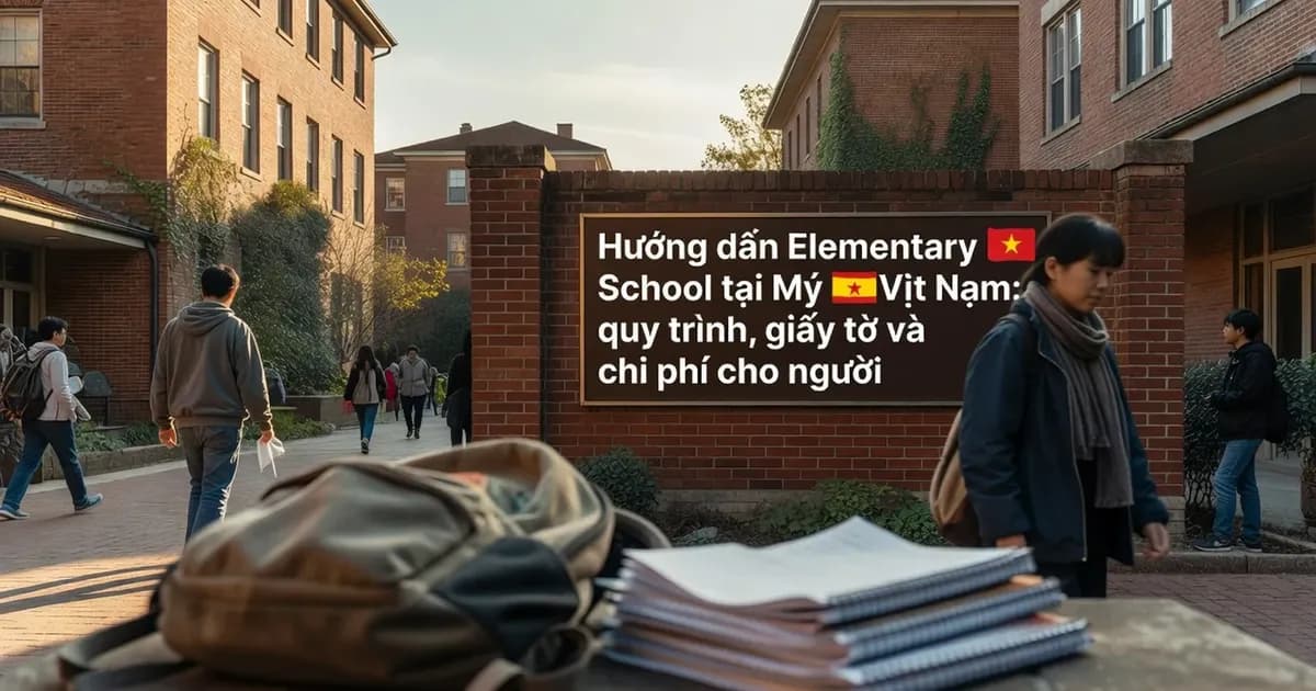 Hướng dẫn ghi danh Elementary School tại Mỹ 2026: quy trình, giấy tờ và chi phí cho người Việt