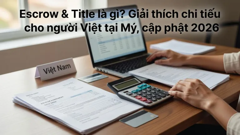 Escrow & Title là gì? Giải thích chi tiết cho người Việt tại Mỹ, cập nhật 2026