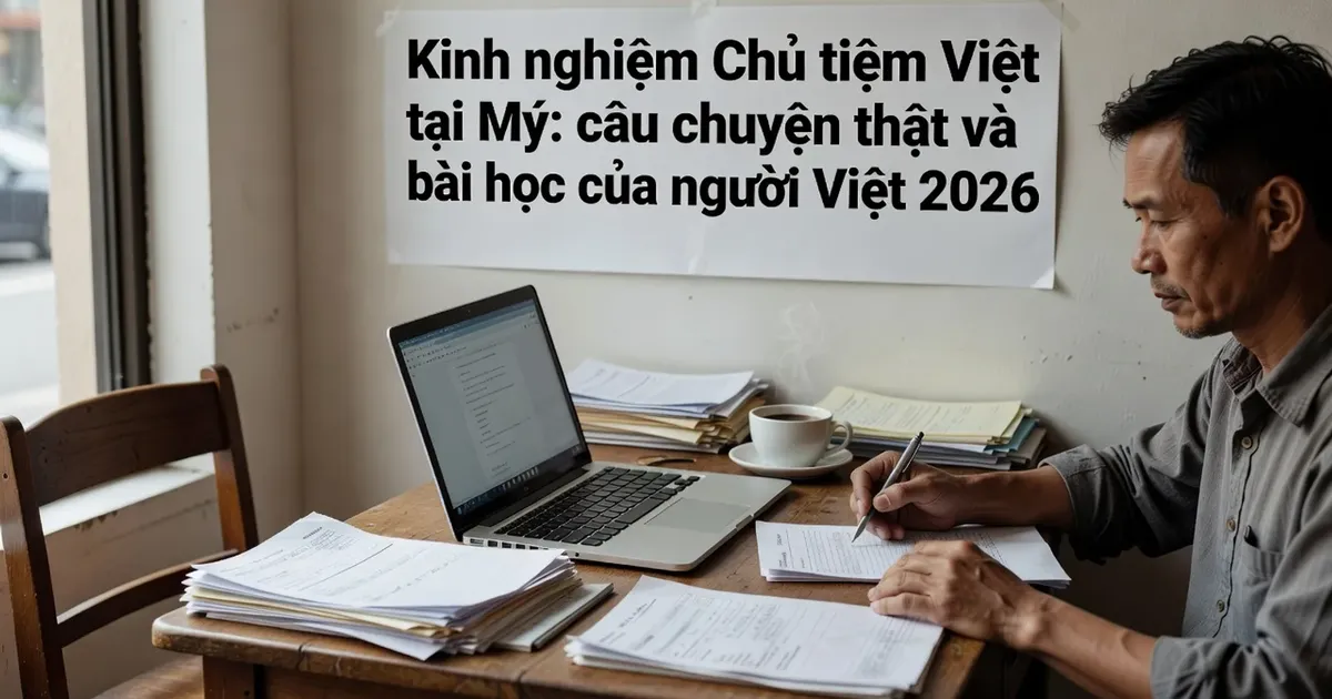 Kinh nghiệm Chủ tiệm Việt tại Mỹ: câu chuyện thật và bài học của người Việt 2026