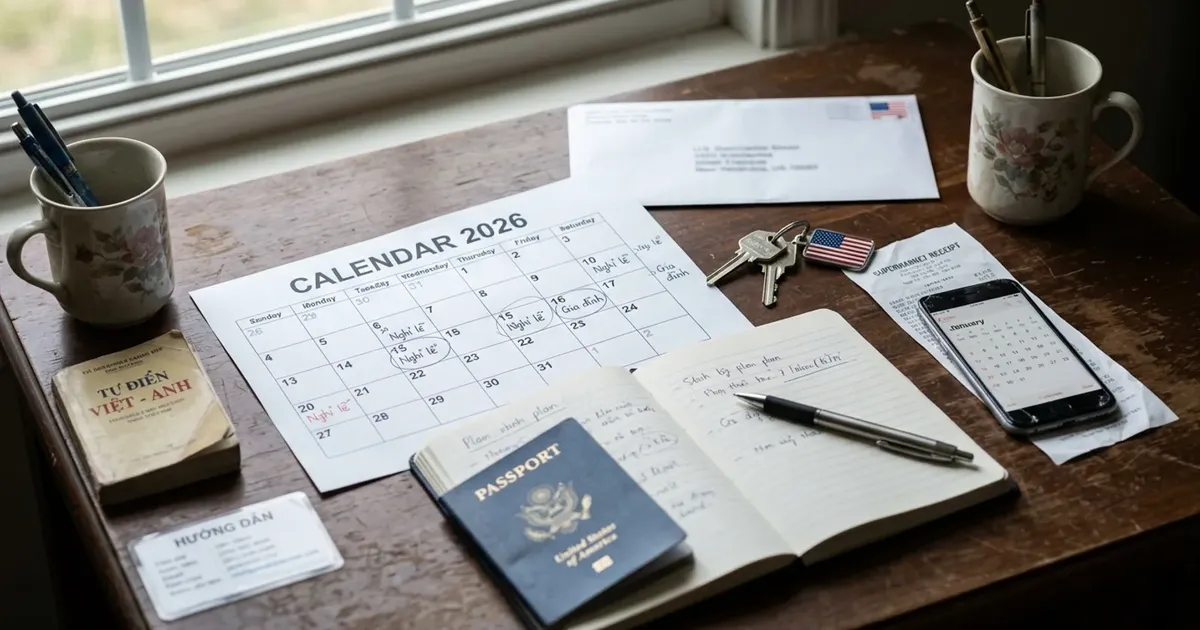 Lịch nghỉ lễ Mỹ 2026: công cụ miễn phí và hướng dẫn cách dùng cho người Việt