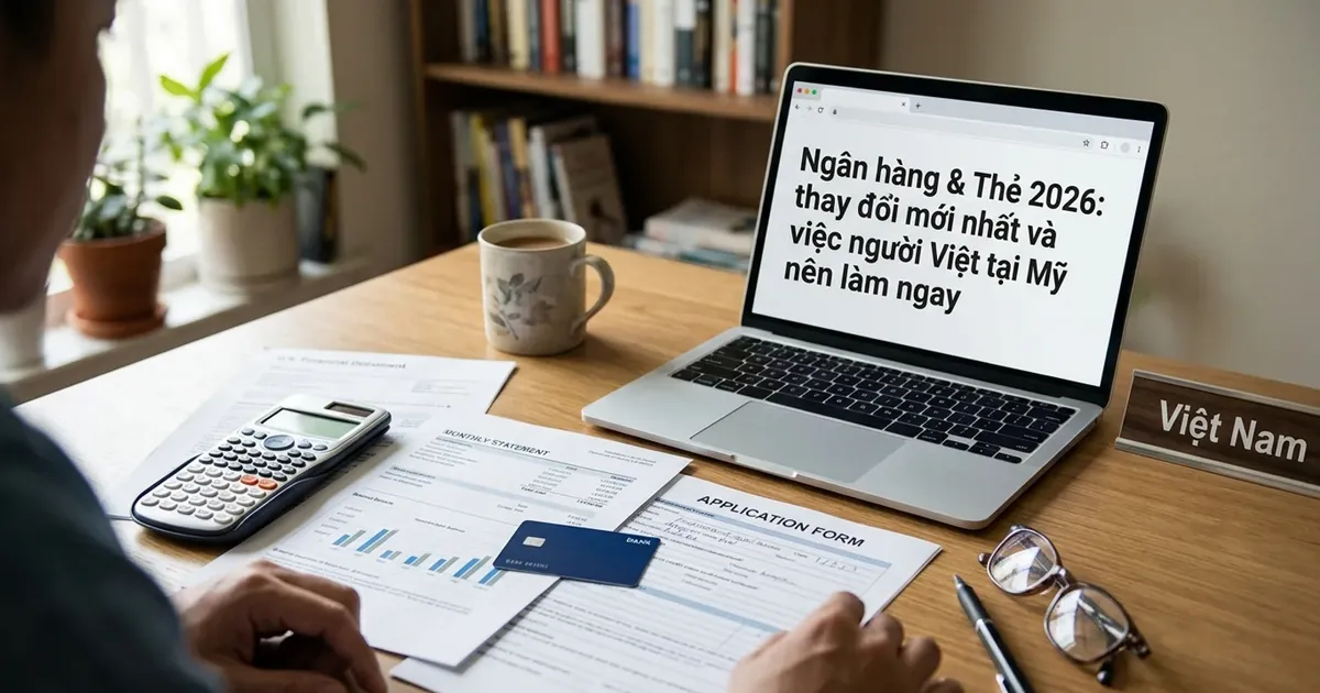 Ngân hàng & Thẻ 2026: thay đổi mới nhất và việc người Việt tại Mỹ nên làm ngay