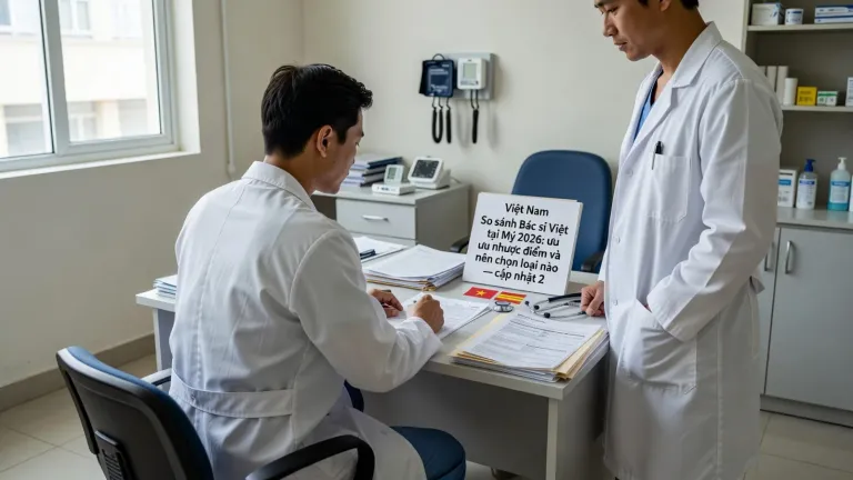 So sánh Bác sĩ Việt tại Mỹ 2026: ưu nhược điểm và nên chọn loại nào
