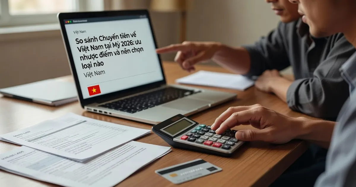 So sánh Chuyển tiền về Việt Nam tại Mỹ 2026: ưu nhược điểm và nên chọn loại nào