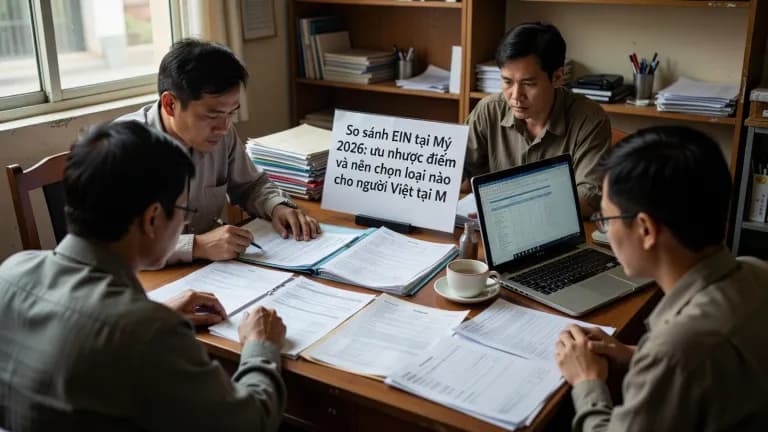 So sánh cách xin EIN tại Mỹ 2026: nên chọn cách nào?