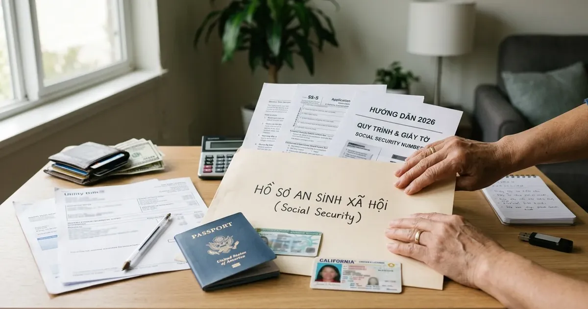 Hướng dẫn Social Security tại Mỹ 2026: quy trình, giấy tờ và chi phí cho người Việt
