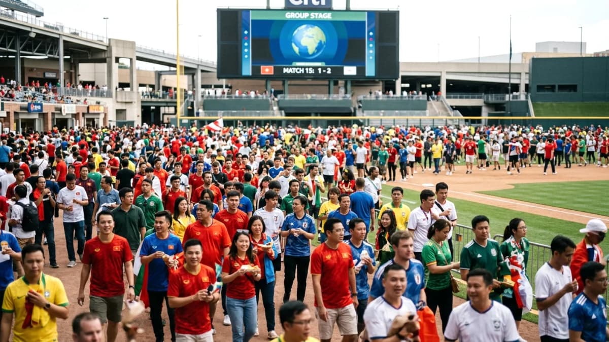 World Cup 2026: Làn sóng hâm mộ bóng đá quốc tế đổ bộ vào các sân bóng chày Mỹ